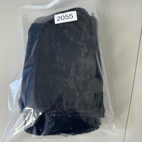 Chicos Black Velvet Sequin Size 14 - Picture 3 of 9